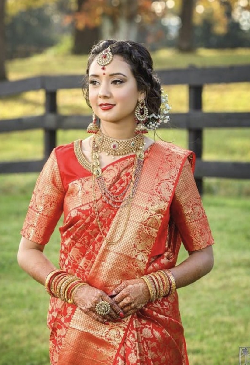 Saree draping by Femme Beauty by Bhavna